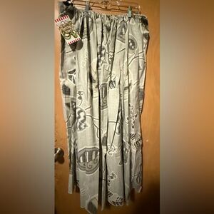 Damsel in this Dress Gray Artistic Tulip Skirt Drawstring Waist NWT